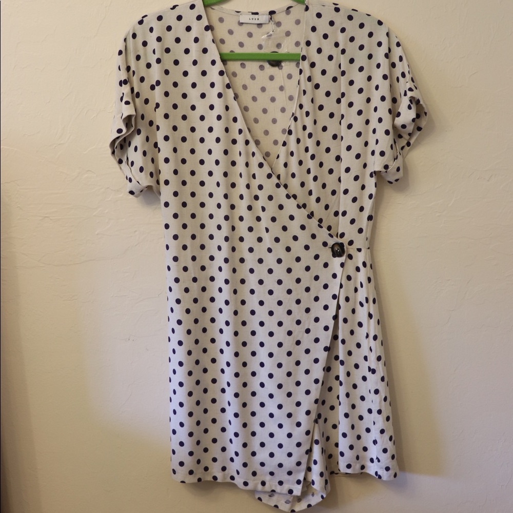 NWOT Polka dot romper